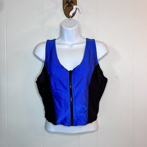 Vintage work out zipper top size XL